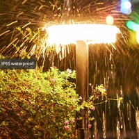 Lampe solaire de jardin intégrée à LED imperméable Yunduo pour pelouse, patio, cour, allée, chemin, cour intérieure