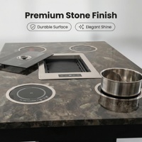 Table de cuisson à induction commerciale Dansen pour hot pot et barbecue coréen, en vente