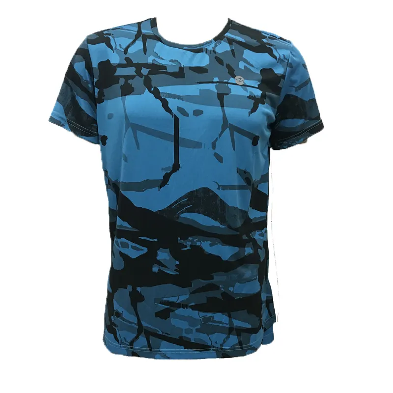 Custom t shirt print t-shirt for man camouflage print gym fitness running quick man t shirt