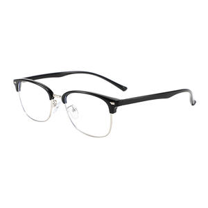 Lunettes de vue Conchen Cat Eye demi-cerclées anti-lumière bleue, verres plats, unisexe, forme ovale 8237 - Product Image 5