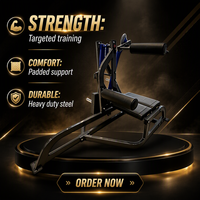 Machine de musculation professionnelle réglable en acier pour l'extension dorsale et l'exercice pectoral, idéale pour le renforcement du bas du dos