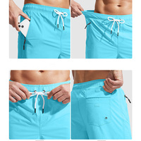 Haute qualité 100% coton hommes mi-séchage rapide maillots de bain maillot de bain Shorts chauds imprimer Surf Board Shorts en gros