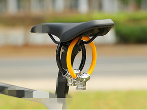 <b>Portable</b> Bike Safety <b>Lock</b> Bike Chain <b>Lock</b> Round Bike <b>Lock</b> Anti-theft Waterproof Anti-shear Anti-theft - Product Image 1
