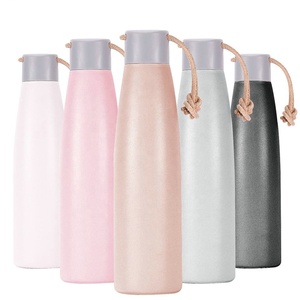 Nueva botella de agua de acero inoxidable 304, cuerda portátil, deportes, vacío, boca pequeña, taza de viaje - Product Image 1