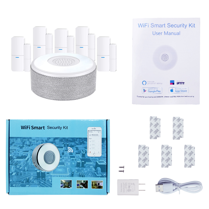 Smart Tuya App Control Wifi Alarm System Home Alarm with Pir Motion Sensor Door Contact Sensor Remote Control Home Security · image 6
