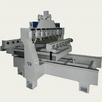 Machine de gravure sur bois à 4 axes et 8 têtes, structure robuste, fabrication de crosse de fusil 3D, routeur CNC à 4 axes