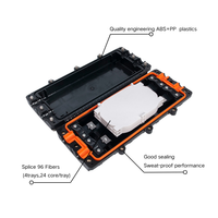 Caja de Empalme de Fibra Óptica FTTH de 96 Núcleos, Horizontal, Impermeable, para Exteriores