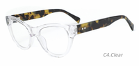 Monture de lunettes œil-de-chat pour femme en acétate, monture épaisse rétro, pour verres correcteurs, lunettes de vue pour dames