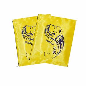Small Portable Black Zippered Satin Pouches Storage Design Bonnets <b>Silk</b> Scarf Custom <b>Head</b> <b>Wraps</b> Women Hair Wig Bags Gift - Product Image 4