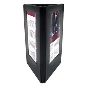 High Quality Black Display Table <b>Stand</b> 3 Views Digital Table Tent Menu <b>Book</b> Cover Table Lighting Menu Board <b>Holder</b> - Product Image 2