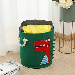 Simpatico dinosauro Design giocattolo per bambini cestino portaoggetti rapido cestino portaoggetti in feltro e grande tappetino da gioco con coulisse - Product Image 3