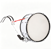 Tambour basse de marche 20 à 28 pouces, coque en bois de peuplier, finition résistante aux intempéries, couleur personnalisée faite à la main pour fanfare et défilé