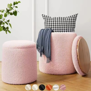 Factory's Latest Design <strong>Adjustable</strong> <strong>Stool</strong>/Ottoman Wooden Rainbow Multifunctional Storage Stackable Portable Hospital Hotel - Product Image 3