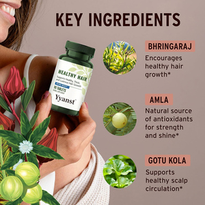Cápsulas Herbales para un Cabello Saludable, Favorecen el Crecimiento y la Luminosidad del Cabello, 90 Unidades, Suplemento de Belleza Natural - Product Image 2