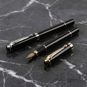 Stylo plume de luxe en métal de haute qualité pour hommes, personnalisé avec logo et calligraphie, idéal pour les cadeaux promotionnels d'entreprise - Product Image 2