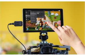 Feelworld p6xl 6 inch Độ sáng cao 1200nit nhôm HDMI cảm ứng máy ảnh màn hình được xây dựng trong pin DSLR máy ảnh lĩnh vực màn hình - Product Image 4