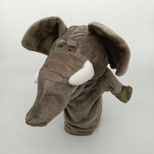 Marionetas de mano de animales con boca abierta, juguetes de peluche de panda y cachorro listos para usar, marionetas de dedo de trapo para guardería, malla de algodón PP, venta al por mayor - Product Image 4