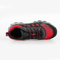 Sepatu kets kerja untuk pria, sepatu sneakers baja Toecap, sepatu keselamatan kerja dan mendaki, sepatu kerja Anti benturan untuk pria