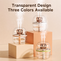 Nouvel humidificateur créatif au design Saturne, 3L, double pulvérisation, USB, grande capacité, silencieux, pour la maison, la chambre, le bureau, avec veilleuse