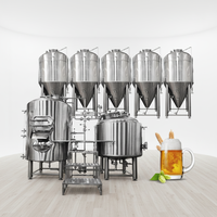 Machine à bière en cuivre rouge 500L 1000L, équipement de brassage de bière, pour pub et restaurant