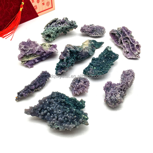 Vendita all'Ingrosso di Cluster di Cristalli Naturali di <span class=keywords><strong>Agata</strong></span> d'Uva, Piccoli Esemplari Minerali di <span class=keywords><strong>Agata</strong></span> d'Uva Viola per Decorazione d'Interni - Product Image 5