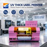 Mesin Pencetak Label 3D Stereo UV-300 UV LED TPU Embossed Presisi Tinggi untuk Stiker Kustom Logo Patch Printer