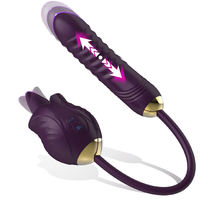 Vibrateur à double tête Collision Rose Tongue Licking Bullet Pulse, jouet sexuel vibrant pour femmes, écologique, sans effets secondaires, personnalisable