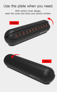 Auto di parcheggio temporaneo, parcheggio auto numero di telefono piastre - Product Image 4