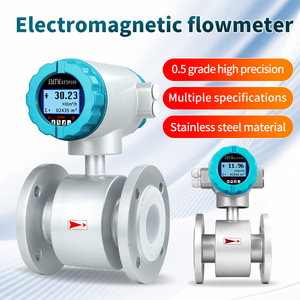 Điện từ <span class=keywords><strong>flowmeter</strong></span> cho nước dẫn lưu lượng chất lỏng đo lường PTFE lót tùy chỉnh thép không gỉ 316L - Product Image 2
