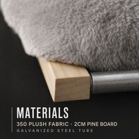 Hamac pour chat gris clair, lit suspendu pour chat, perchoir pour fenêtre, cadre en bois de pin et métal pour chats d'intérieur