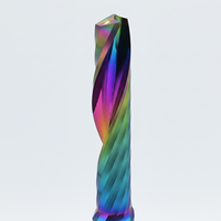 BoMeiJK Fraise CNC en carbure monobloc pour panneaux alvéolaires en aluminium revêtus de DLC, HRC60, pour signalétique et murs-rideaux (ODM/OEM)