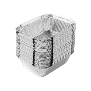 Disposable Aluminum <b>Foil</b> <b>Containers</b> 40-60 Pcs Thickened Rectangular For Barbecue Takeout Baking Picnic - Product Image 5