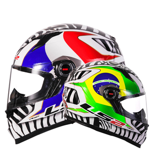 FF358-<span class=keywords><strong>Casco</strong></span> de motocicleta abatible hacia arriba para hombre y mujer, Capacete de doble Visor, Modular, Original - Product Image 3