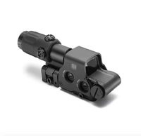 High Quality HD 3X Magnification Aluminum Alloy Multi-Coated Compact Durable Reflex Red Dot Sight Magnifier Adjustable Hybrid