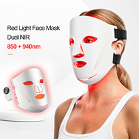 Tiefenwirksame Infrarot-Lichttherapie 850nm+940nm Rotlicht Silikon LED Rotlichttherapie Gesichtsmaske