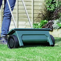 Semoir-épandeur manuel de jardin 12L avec débit réglable pour engrais de pelouse, graines d'herbe et dégivreur, vente en gros OEM