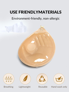 Neues Klebe-BH-Tape im sexy Stil, Brustblütenblätter für große Brüste, weich, unsichtbar, trägerlos, wasserdicht, Push-up für Damen - Product Image 2