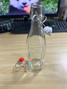 Di alta qualità 250ml 500ml 750ml 1000ml quadrato a prova di perdite sigillato bottiglia di vetro a scatto per bevande succo di birra vino - Product Image 5