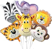 Balões de hélio de safari, venda quente de balões de alumínio de gás hélio, globos, tema de aniversário, animais