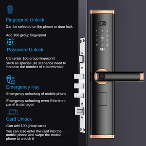 2025 double face intelligente à distance Tuya Wifi <span class=keywords><strong>serrure</strong></span> intelligente porte empreinte digitale mot de passe <span class=keywords><strong>serrure</strong></span> de porte intelligente serrures intelligentes pour porte d'entrée - Product Image 3