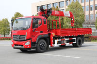 Futian 8-ton Mobile Crane dengan Mesin Weichai, Gearbox & Pompa Momen Beban Tinggi Buatan Dongfeng