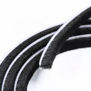 Black / Grey Color PP Yarn UV Resistant High Quality Waterproof Siliconized Sealing <strong>Strip</strong> <strong>Door</strong> <strong>Weather</strong> <strong>Strips</strong> - Product Image 4
