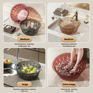 <span class=keywords><strong>Vasca</strong></span> in Plastica Grande e Spessa Multifunzionale per Lavanderia e Lavaggio Piedi, Uso Domestico - Product Image 3