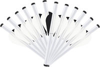 HT HUANTU Lot de 12 manchons thermorétractables de 2 pouces pour le remplacement des plumes de flèches en carbone, accessoires de chasse pour arc OEM