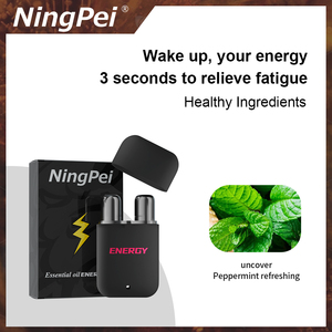 Bâton énergétique HLK Huiles essentielles de menthol naturel Aromathérapie Bâton d'inhalation aromatisé pour la respiration nasale double inhalateur nasal - Product Image 4