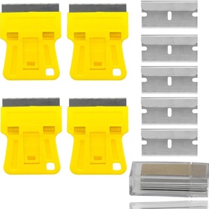 เครื่องมือติดตั้งฟิล์มกรองแสง ด้ามจับพลาสติก ใบมีดโกนขนาดเล็ก เครื่องมือขูดสติ๊กเกอร์ เครื่องมือขูดแบบพกพาขนาดเล็ก - Product Image 3