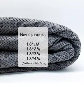 Tapete de tecido de tapete com tufos de feltro de plástico com ponto de plástico e antiderrapante, tecido de apoio personalizado de fábrica