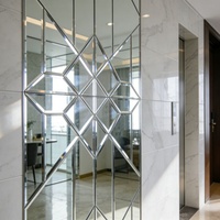 Venta al por Mayor de Fábrica: Azulejos de Espejo de Vidrio de Lujo Hechos a Mano, Transparentes, para Decoración Moderna y Duradera del Hogar y Hoteles, Ecológicos, Tamaño Personalizado