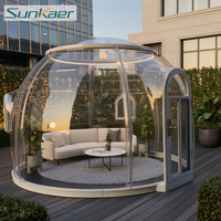 Dôme à bulles igloo moderne détachable de Chine avec salle de bain, transparence totale à 360 degrés, villa préfabriquée extérieure, hôtel, maison