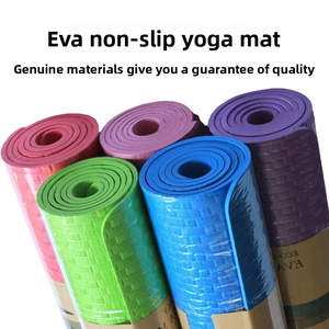 Maifarer personalizado impreso ecológico plegable 7mm de espesor EVA Yoga Mat con correa de transporte antideslizante Fitness Travel Mat - Product Image 5